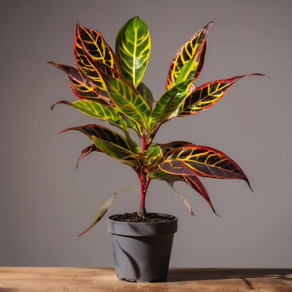 image of a successfully propagated croton plant.