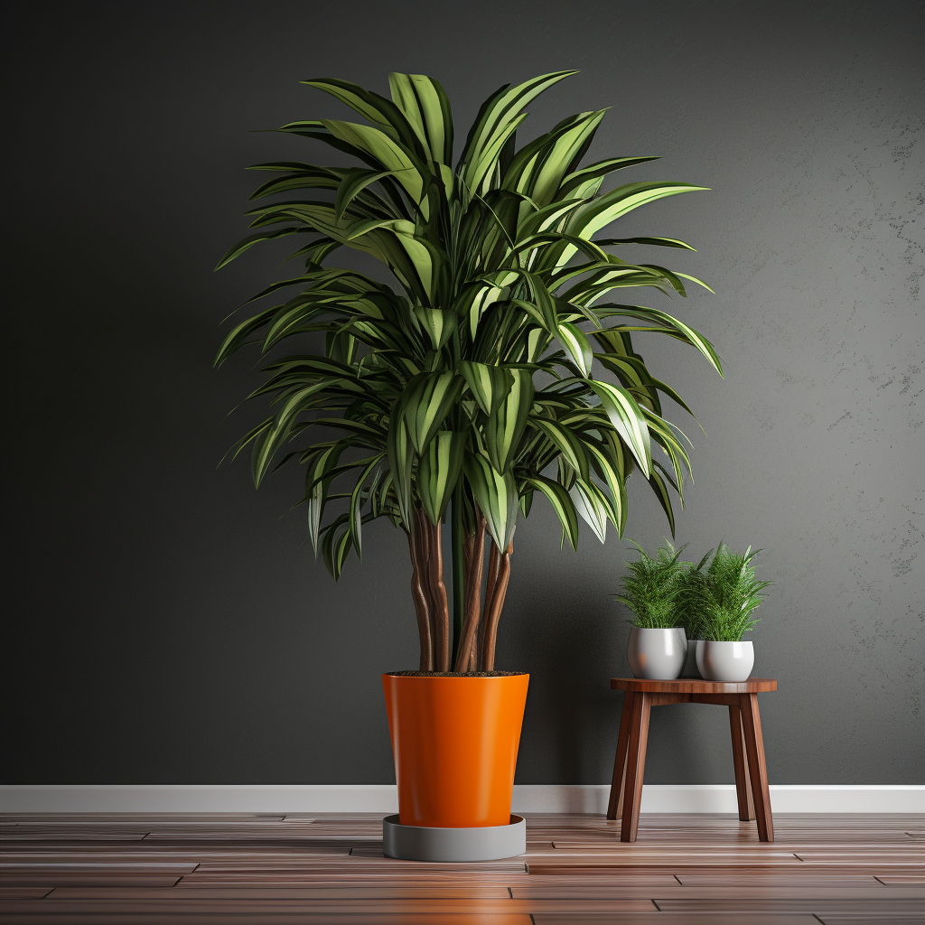A healthy Dracaena deremensis thriving in an ideal setting with appropriate lighting, showcasing lush foliage and vibrant colors.